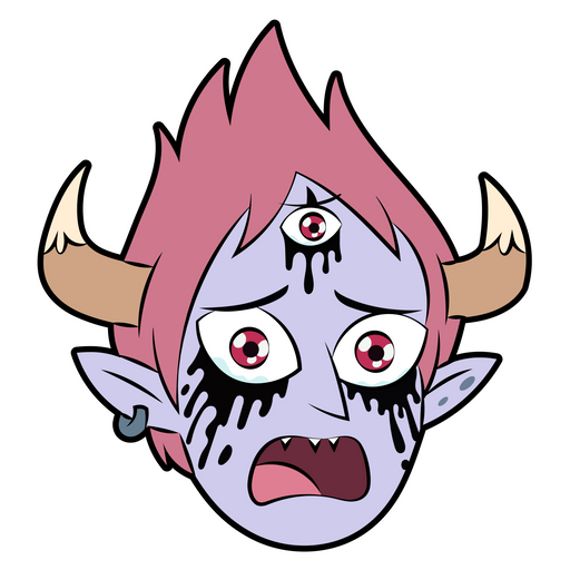 here is a Star vs. the Forces of Evil Tom Lucitor Crying Sticker from the Star vs. the Forces of Evil collection for sticker mania