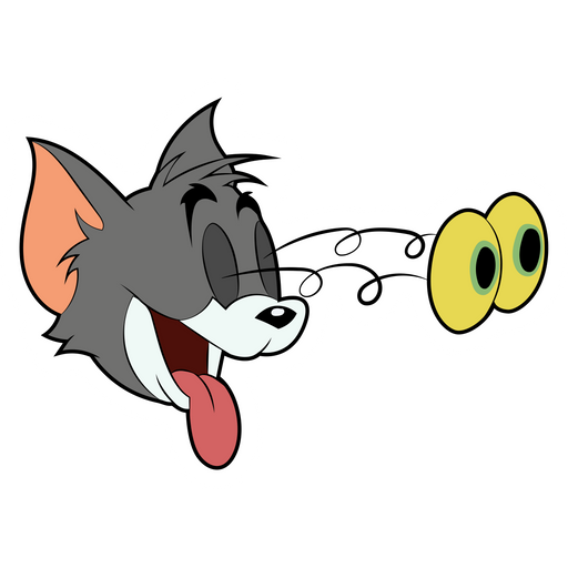 here is a Tom and Jerry Fall in Love Tom Sticker from the Tom and Jerry collection for sticker mania