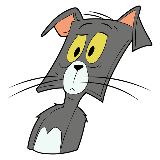 Tom and Jerry Flat Tom Sticker
