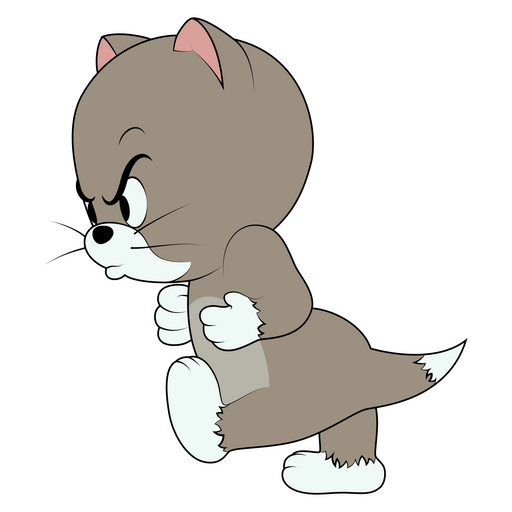 here is a Tom and Jerry Furious Topsy Sticker from the Tom and Jerry collection for sticker mania
