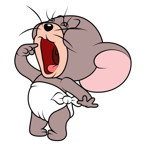 here is a Tom and Jerry Hungry Nibbles Sticker from the Tom and Jerry collection for sticker mania