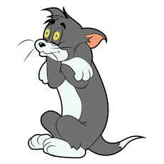 Tom and Jerry Hungry Nibbles Sticker - Sticker Mania