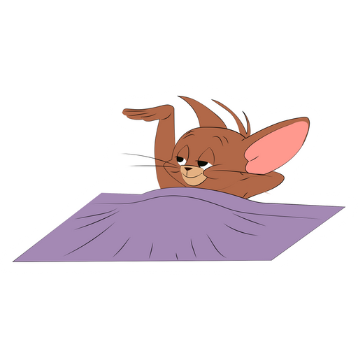 Tom and Jerry Jerry Goes To Sleep Sticker