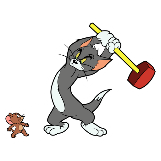 Tom and Jerry Hummer Sticker