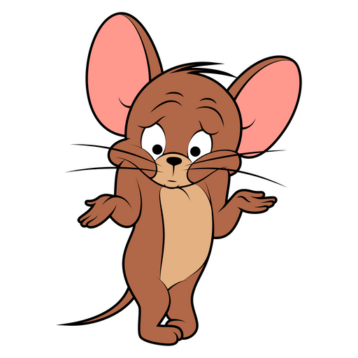 here is a Tom and Jerry I Don't Know Sticker from the Tom and Jerry collection for sticker mania