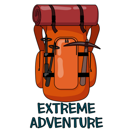 here is a Backpack Extreme Adventure Sticker from the Travel collection for sticker mania