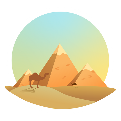 here is a Egyptian Pyramids Sticker from the Travel collection for sticker mania