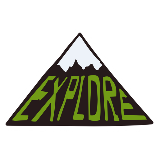 here is a Explore Mountain Sticker from the Travel collection for sticker mania