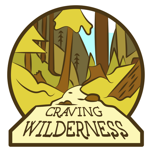 here is a Craving Wilderness Sticker from the Travel collection for sticker mania