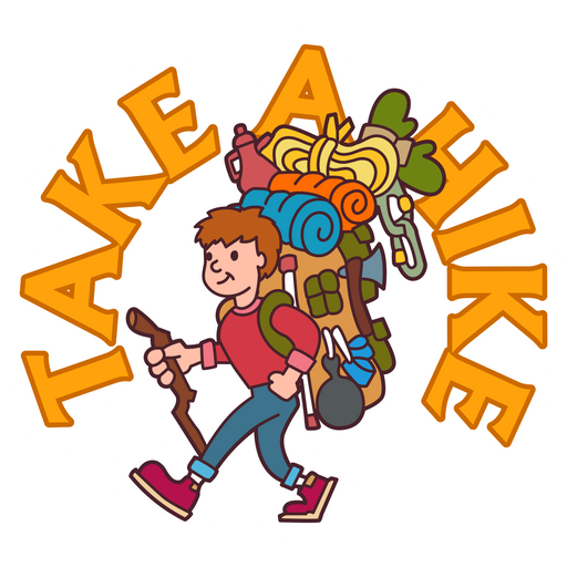 here is a Take a Hike Sticker from the Travel collection for sticker mania