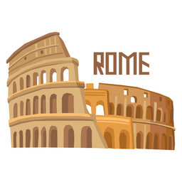 Travel Colosseum Rome Sticker - Sticker Mania