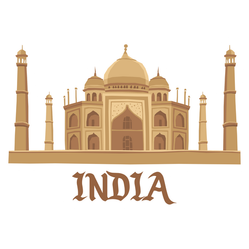 Taj Mahal India Sticker