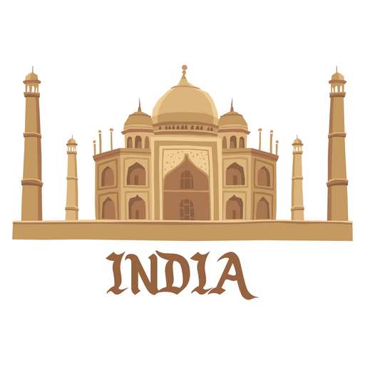 Taj Mahal India Sticker Sticker Mania