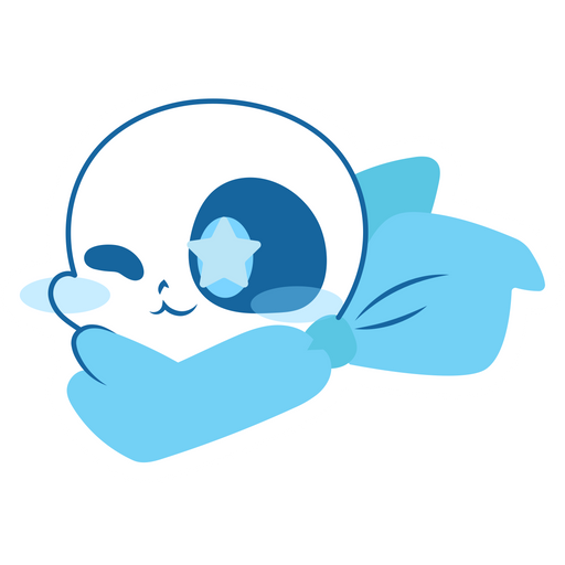 here is a Deltarune Sans Winks Sticker from the Undertale and Deltarune collection for sticker mania