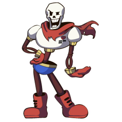 here is a Undertale Papyrus from the Undertale and Deltarune collection for sticker mania
