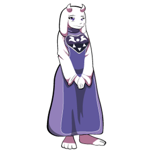 here is a Undertale Toriel from the Undertale and Deltarune collection for sticker mania