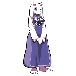 cool and cute Undertale Toriel for stickermania