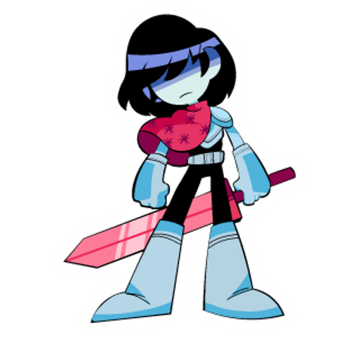 Deltarune Kris with Sword - Sticker Mania