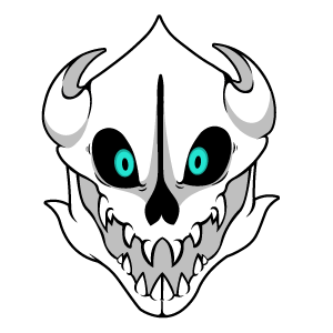 cool and cute Undertale Gaster Blaster for stickermania