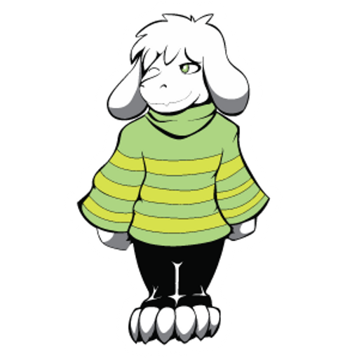 here is a Undertale Asriel Kid from the Undertale and Deltarune collection for sticker mania
