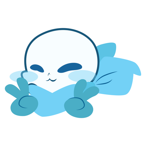 here is a Undertale Blueberry Sans Sticker from the Undertale and Deltarune collection for sticker mania