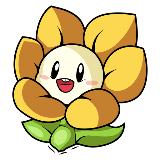 here is a Undertale Baby Flowey Sticker from the Undertale and Deltarune collection for sticker mania