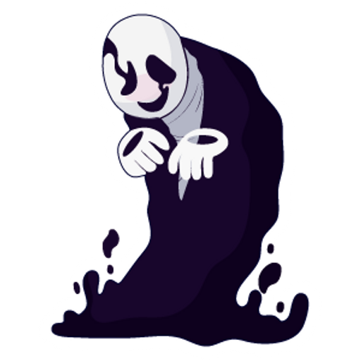 here is a Undertale W. D. Gaster Sticker from the Undertale and Deltarune collection for sticker mania