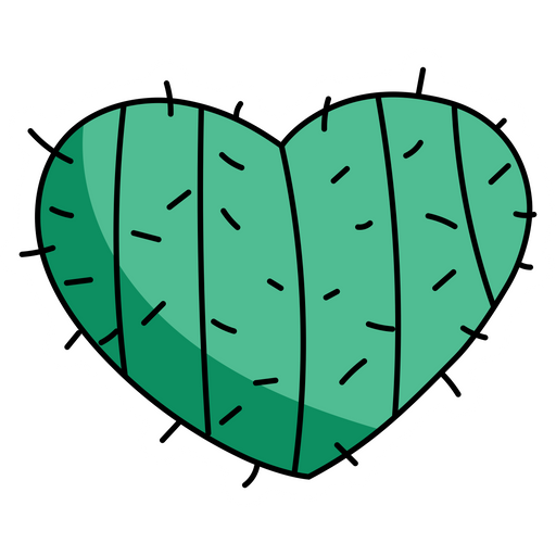 VSCO Girl Cactus Heart Sticker