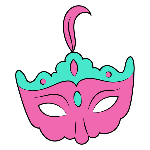 VSCO Girl Carnival Mask Sticker