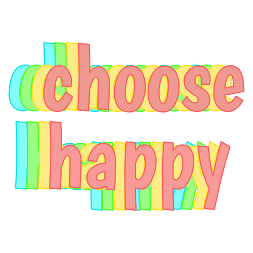 VSCO Girl Choose Happy Sticker