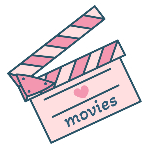 here is a VSCO Girl I Love Movies Pink Sticker from the VSCO Girl and Aesthetics collection for sticker mania