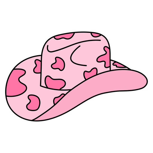 VSCO Girl Pink Cowboy Hat Sticker