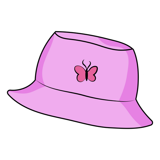 VSCO Girl Pink Panama Hat Sticker