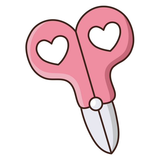 VSCO Girl Pink Scissors Sticker