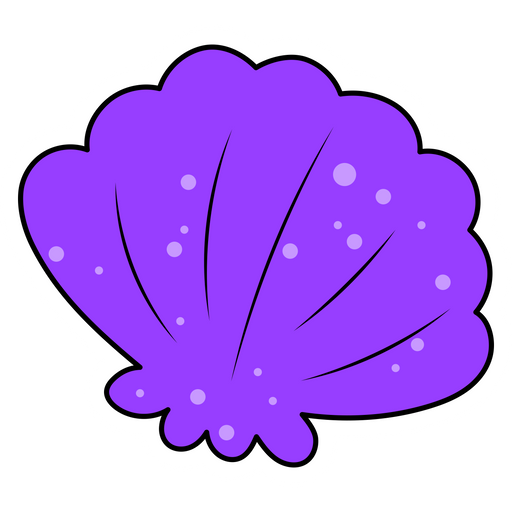 VSCO Girl Purple Shell Sticker