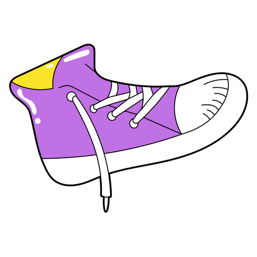 VSCO Girl Purple Sneaker Sticker