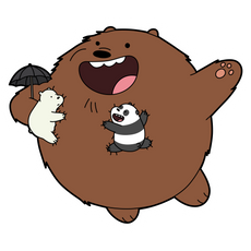 We Bare Bears My Neighbor Grizzly Sticker