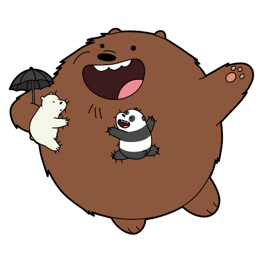 We Bare Bears My Neighbor Grizzly Sticker