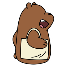 We Bare Bears Grizzly Bear Going to The Store