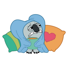 We Bare Bears Sad Nom Nom Sticker