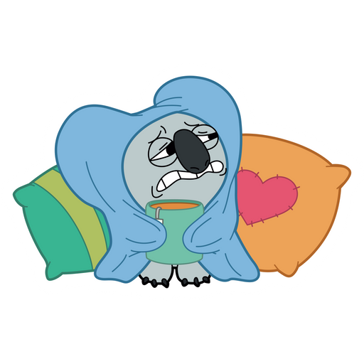 here is a We Bare Bears Sad Nom Nom Sticker from the We Bare Bears collection for sticker mania