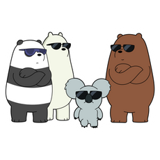 We Bare Bears Nom Nom Gang Sticker