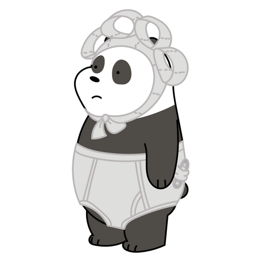 here is a We Bare Bears Panda Toddler Sticker from the We Bare Bears collection for sticker mania