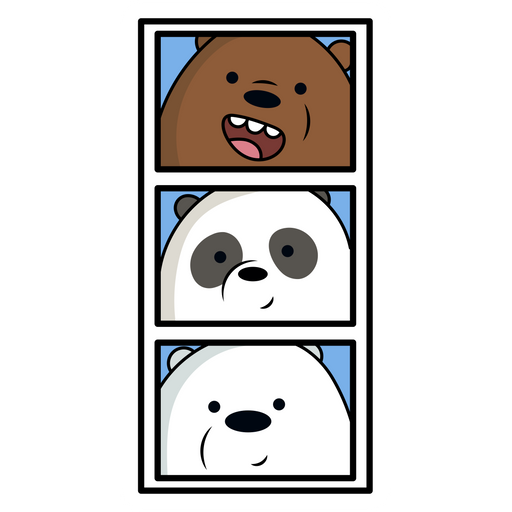 here is a We Bare Bears Photo Sticker from the We Bare Bears collection for sticker mania