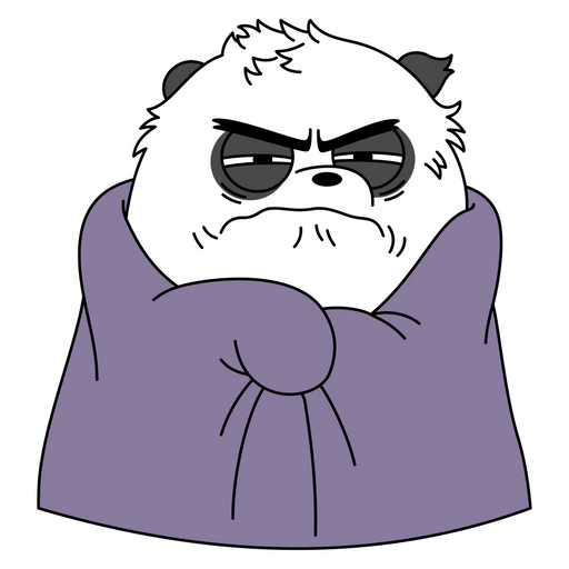 here is a We Bare Bears Sleepy Panda Sticker from the We Bare Bears collection for sticker mania