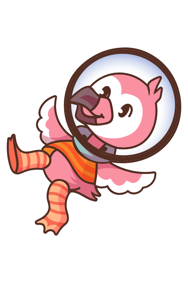Flamingo AlbertsStuff Sticker - Sticker Mania