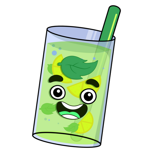 Glass of Guava Juice Youtuber Sticker